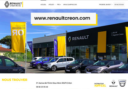 Client DigitYou, Site Internet de Renault Créon