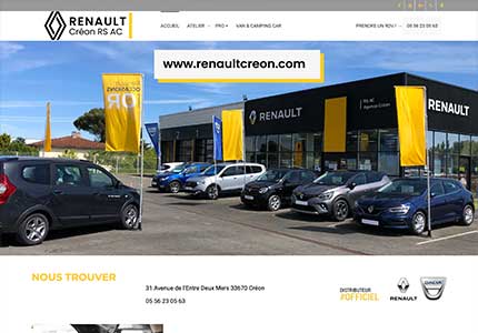 Création du site WordPress Renault Créon